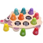 Joc educativ Ariciul Numarare Asociere Potrivire Cifre cu puncte