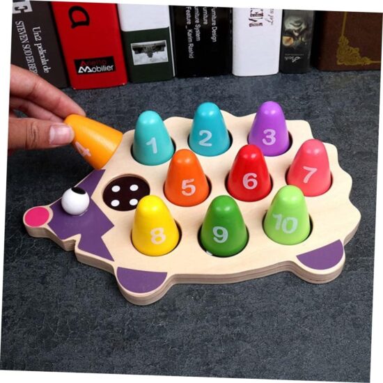 Joc educativ Ariciul Numarare Asociere Potrivire Cifre cu puncte