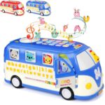 Jucarie Autobuzul scolar cu Alfabet Telefon Forme geometrice