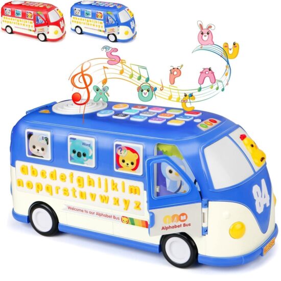 Jucarie Autobuzul scolar cu Alfabet Telefon Forme geometrice