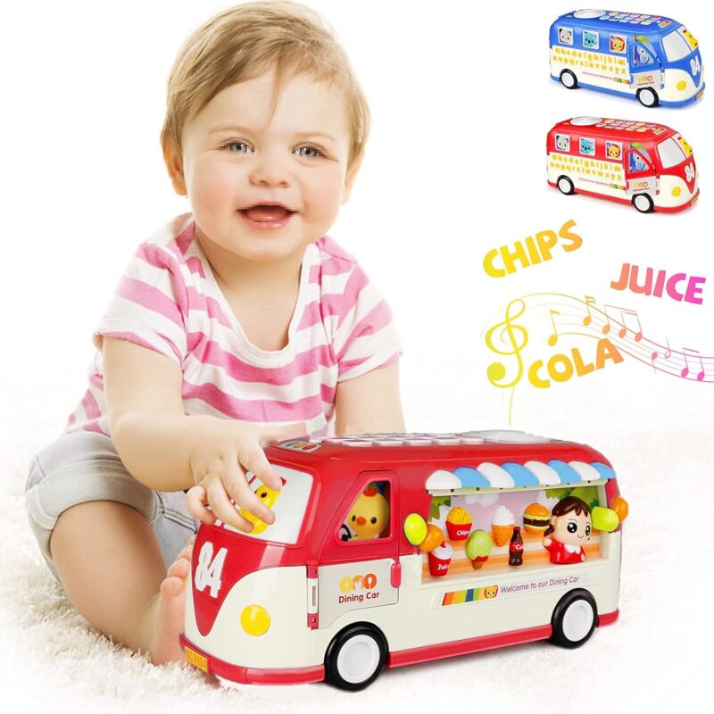 Jucarie Autobuzul scolar cu Alfabet Telefon Forme geometrice