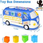 Jucarie Autobuzul scolar cu Alfabet Telefon Forme geometrice