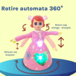 Jucarie interactiva Papusa cu Lumini si Muzica Printesa dansatoare