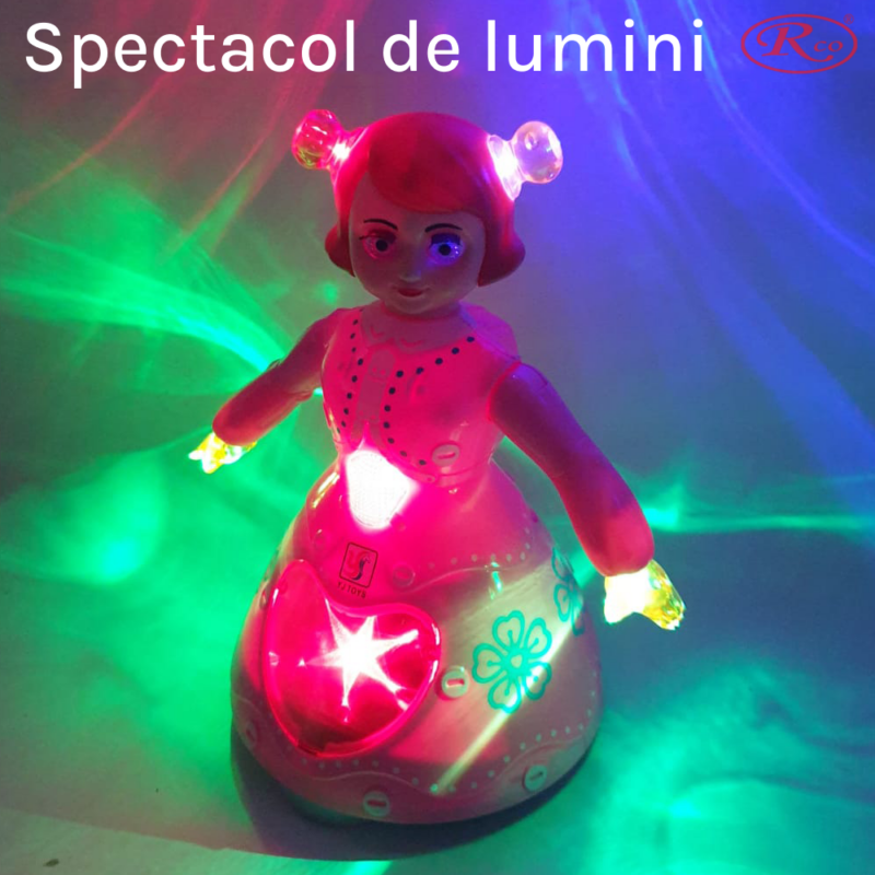 Jucarie interactiva Papusa cu Lumini si Muzica Printesa dansatoare