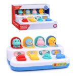 Jucarie senzoriala bebelusi Animalute Pop up Joc motricitate