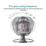 Leagan bebe 3in1 Balansoar electric Scaun muzical cu telecomanda