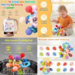 Minge senzoriala Atomic Jucarie bebe Zornaitoare cu texturi diferite