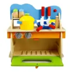 Mini Bucatarie copii din lemn Verde Accesorii pentru gatit colorate