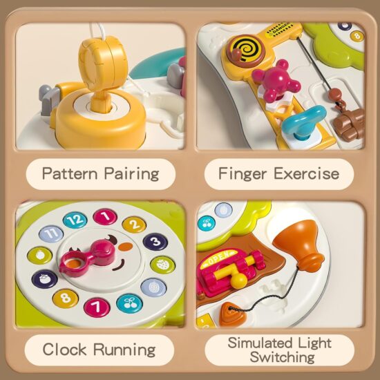 Panou Busy Board bebe Jucarie senzoriala interactiva educativa