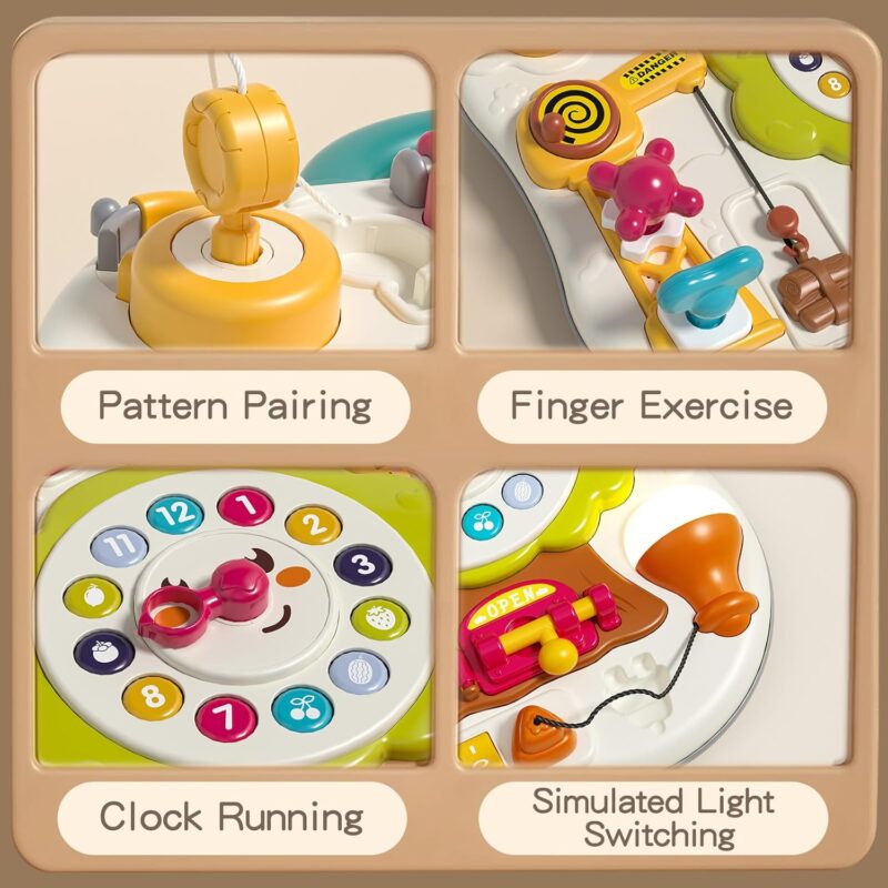 Panou Busy Board bebe Jucarie senzoriala interactiva educativa