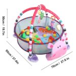 Saltea joaca cu activitati bebe Hipopotam centru de joaca 3in1