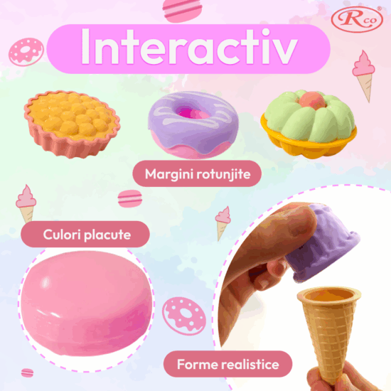 Set 12 piese Inghetata si Dulciuri pentru copii Desert savuros