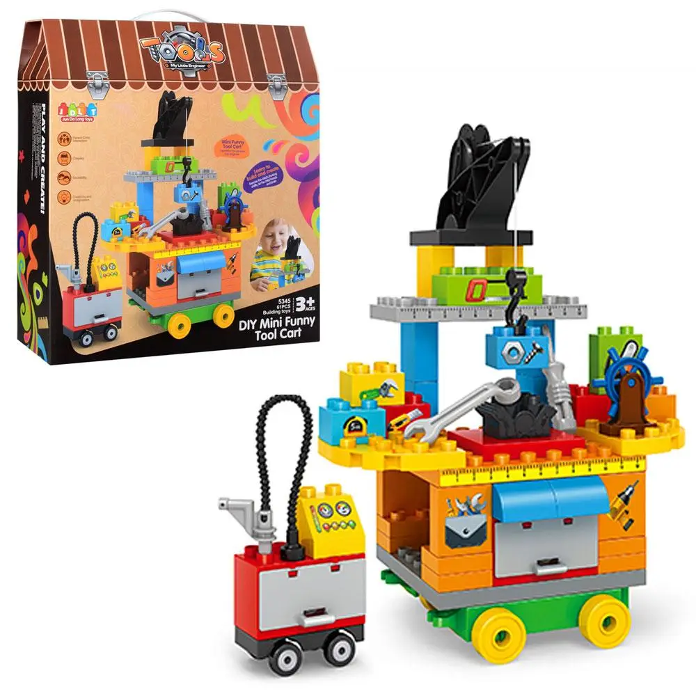 Set Constructii Bancul de lucru cu 61 de cuburi Lego Instrumente