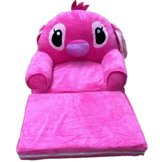 Fotoliu extensibil copii Roz din plus Lilo Stitch cu 2 placi 80 cm