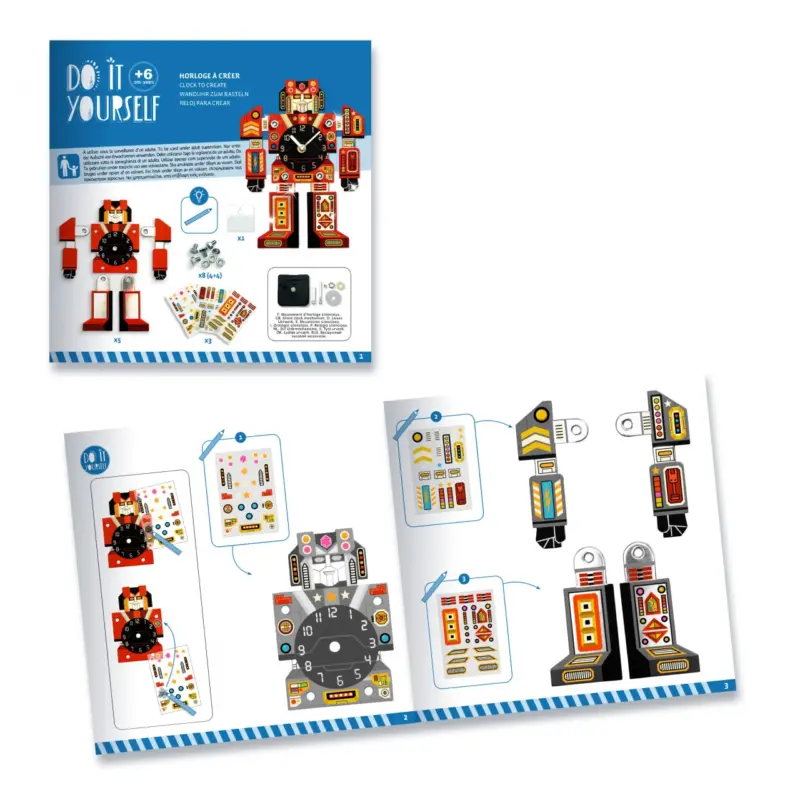 Joc Educativ copii Creaza Ceasul Robot Djeco
