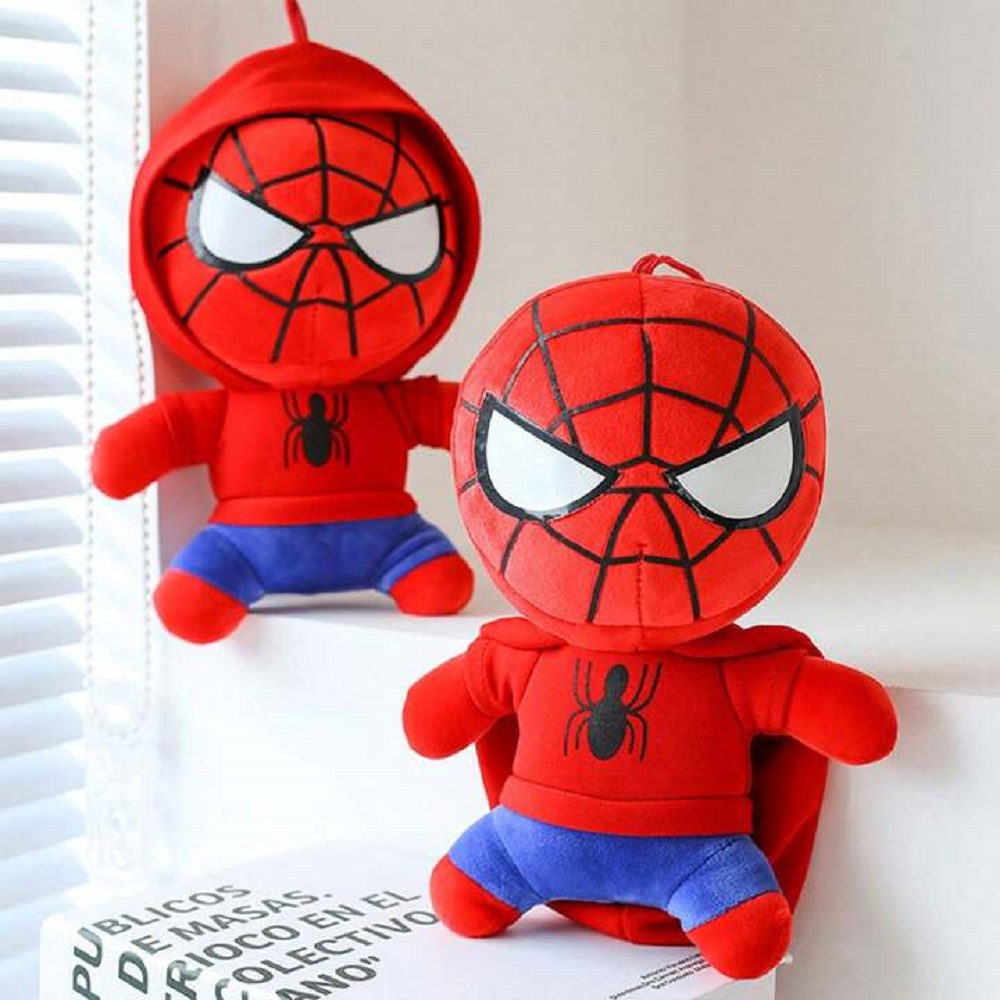 Jucarie plus Mascota Spiderman cu hanorac SuperErou