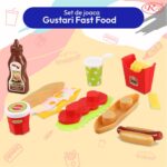 Set Mini Fast-Food Sandwich Jucarii platoul cu Hot dog