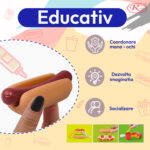 Set Mini Fast-Food Sandwich Jucarii platoul cu Hot dog