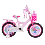 Bicicleta cu cos Printesa Roz Scaun pentru papusi Roti ajutatoare