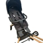 Carucior copii Sport Negru Portabil Pliabil si Reglabil pentru dormit