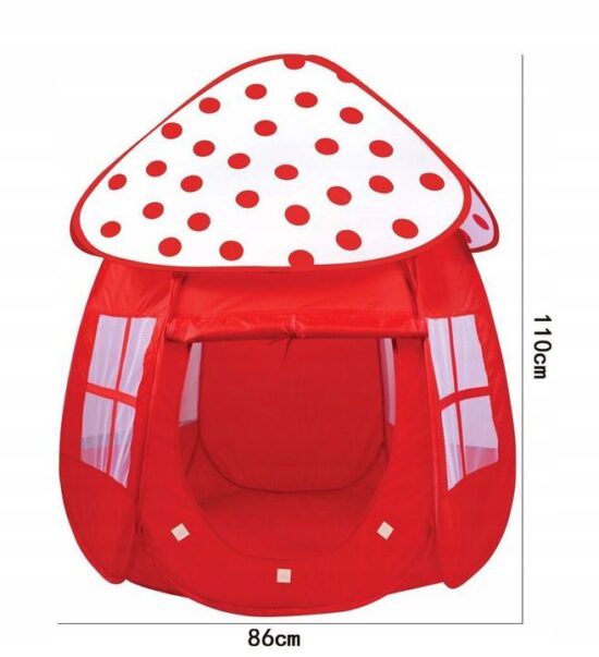 Cort de joaca copii Ciupercuta rosie Loc pentru depozitare