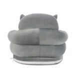 Fotoliu plus Elefantul Gri Scaun cu spatar si orificii pentru picioare