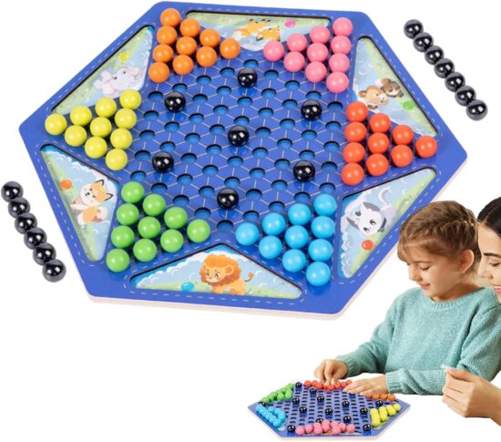 Joc strategic de Logica magnetic Tabla de Sah cu bile colorate