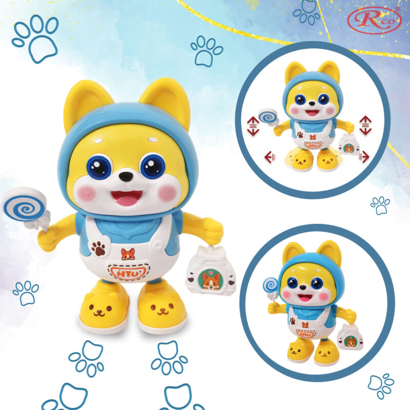 Jucarie interactiva Catelul Bleu dansator luminos Reda Cantece