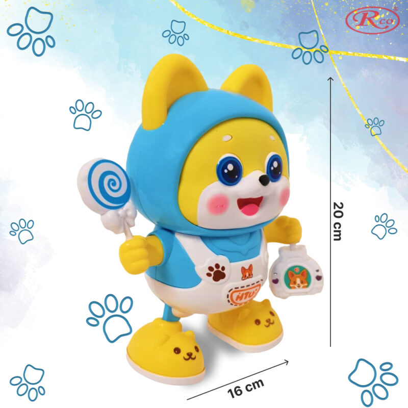 Jucarie interactiva Catelul Bleu dansator luminos Reda Cantece