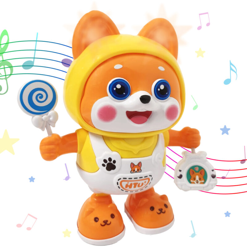 Jucarie interactiva Catelul Galben dansator luminos Reda Cantece
