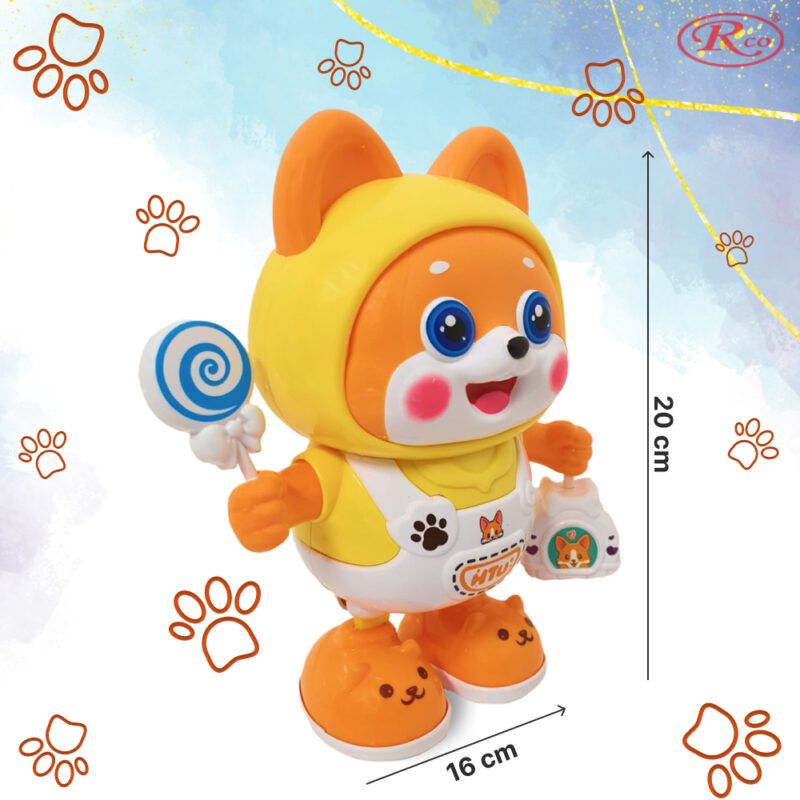 Jucarie-interactiva-Catelul-Galben-dansator-luminos-Reda-Cantece