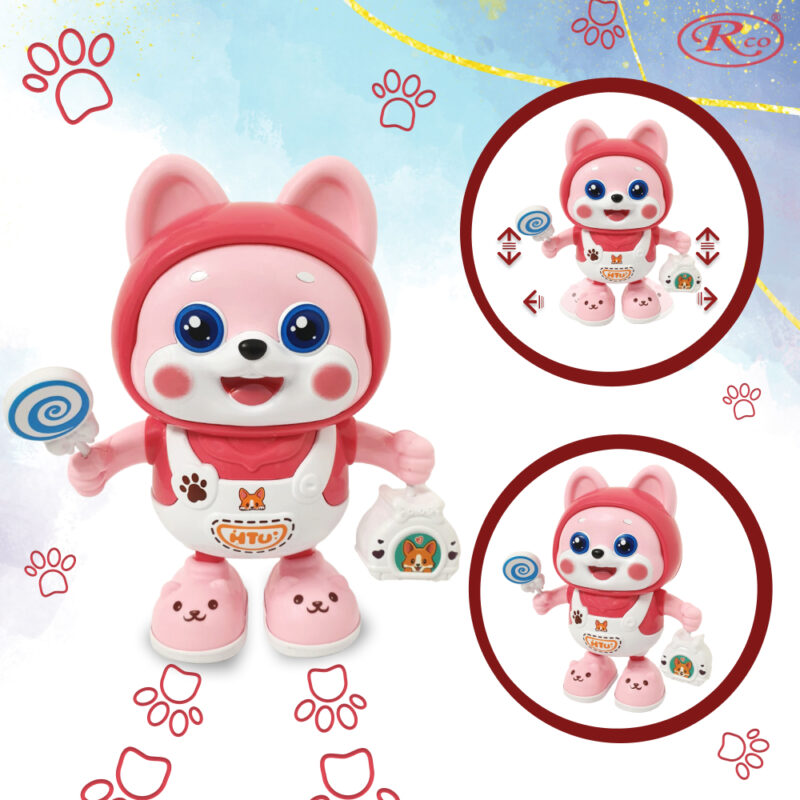 Jucarie interactiva Catelul Rosu dansator luminos Reda Cantece