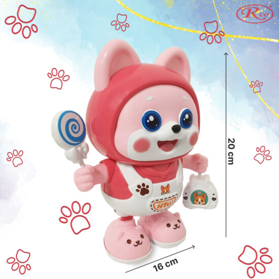Jucarie interactiva Catelul Rosu dansator luminos Reda Cantece