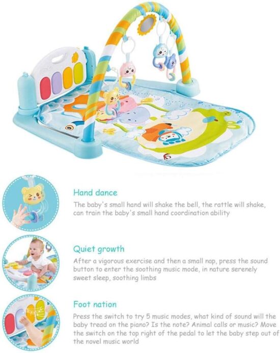 Saltea de joaca Elefant cu pian Arcada cu accesorii Centru activitati