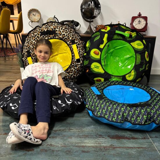 Sanie gonflabila Cercul pentru zapada cu camera din cauciuc