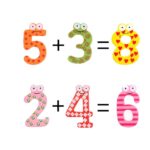 Set Cifre si Semnele operatiilor matematice din lemn magnetice