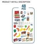 Set Supermarket Stand si Carucior de cumparaturi cu alimente