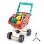 Set Supermarket Stand si Carucior de cumparaturi cu alimente