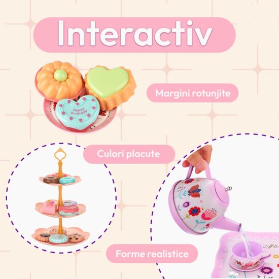 Set ceai 45 piese Gentuta Micul dejun in familie Accesorii bucatarie