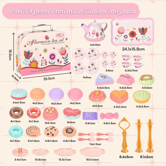 Set ceai 45 piese Gentuta Micul dejun in familie Accesorii bucatarie