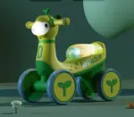 Bicicleta de echilibru Girafa Cu Muzica si Lumini pentru copii