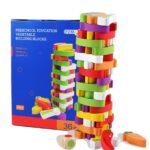 Joc Jenga cu legume Jucarii constructii creative Turn din lemn