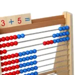 Numaratoare din lemn Abac cu bile Cifre si operatii matematice