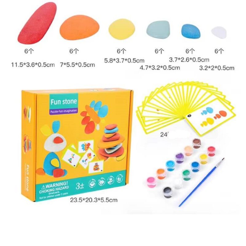 Pietre Rainbow Pictura Creatie Jucarii stivuire educative echilibru