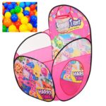 Piscina cu 30 bile colorate Cos de baschet Loc de joaca copii