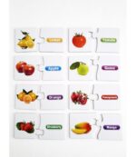 Puzzle educativ 30 piese Asociaza fructele in limba engleza