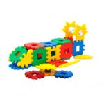 Set 240 piese constructie Stem Set creativ cu diferite forme Leszko