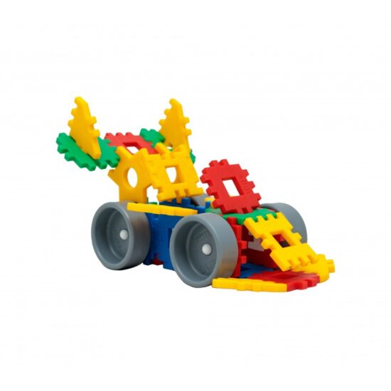 Set 80 piese constructie Stem Set creativ cu diferite forme Leszko