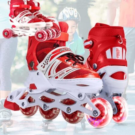 Set-Role-reglabile-Rosu-Pozitionarea-rotilor-liniar-Ajustabile-copii