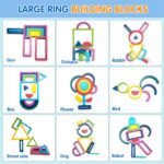 Set cuburi constructii Forme geometrice Montessori Rainbow